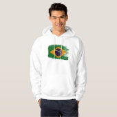 Brazilië Flag Hoodie (Voorkant volledig)