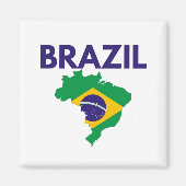BRAZILIE FLAG MAGNEET (Voorkant)