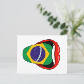 Brazilië Flag Ordem e Progresso Briefkaart (Staand voorkant)