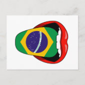 Brazilië Flag Ordem e Progresso Briefkaart (Voorkant)
