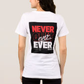 Brazilië Geef Nooit Op Tri-Blend Shirt (Achterkant)