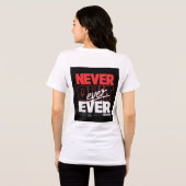 Brazilië Geef Nooit Op Tri-Blend Shirt (Achterkant volledig)