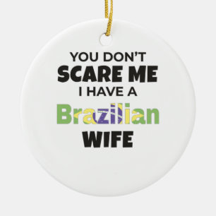 Brazilië geeft je niet dat ik een Braziliaan heb Keramisch Ornament