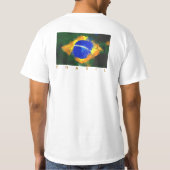 Brazilië gele & groene vlag t-shirt (Achterkant)