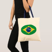 Brazilië Gnarly Flag Bag Tote Bag (Voorkant (product))