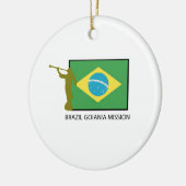 BRAZILIË GOIANIA MISSILDS KERAMISCH ORNAMENT (Links)
