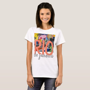 Brazilië Graffiti Muurschildering Shirt, w 2 T-shirt
