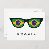 Brazilië heeft aangepaste tekst en kleuren-briefka briefkaart (Voorkant / Achterkant)