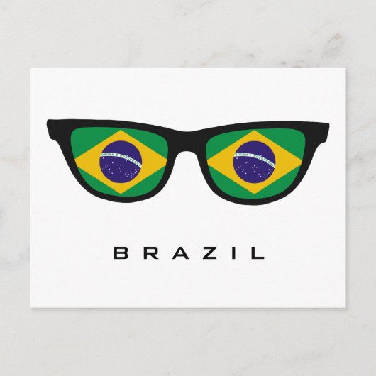 Brazilië heeft aangepaste tekst en kleuren-briefka briefkaart (Voorkant)