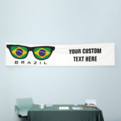 Brazilië heeft aangepaste tekst en kleurenbanner i spandoek (Beurs)