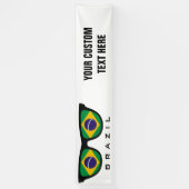 Brazilië heeft aangepaste tekst en kleurenbanner i spandoek (Verticaal)