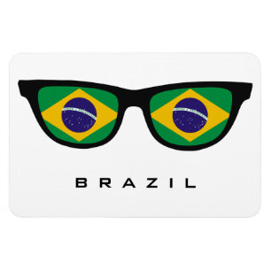 Brazilië heeft aangepaste tekst en kleurenmagneet magneet