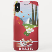Brazilië heeft reisposter geïllustreerd. Case-Mate iPhone case (Achterkant)