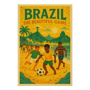 Brazilië – Het mooie spel Perfect Poster