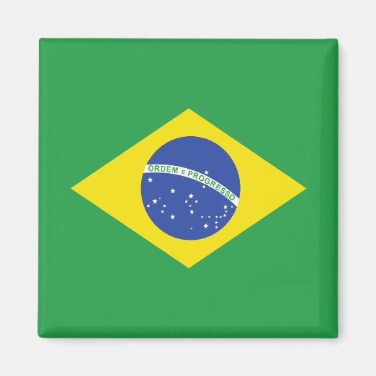 Brazilië Hoogwaardige vlag Magneet (Voorkant)