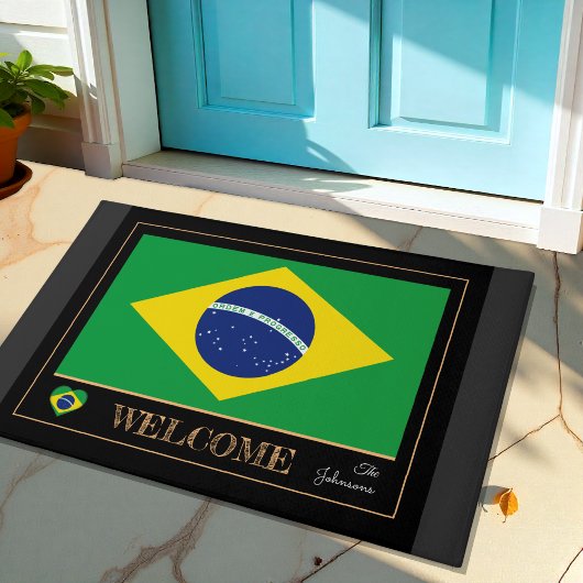 Brazilië huis mat, Braziliaanse vlag sport / Welko Deurmat