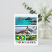 Brazilië - I Love - Briefkaart (Staand voorkant)