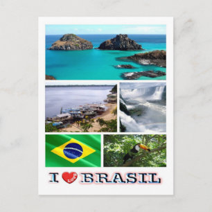 Brazilië - I Love - Briefkaart