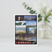 Brazilië - I Love - Natal - Briefkaart (Staand voorkant)