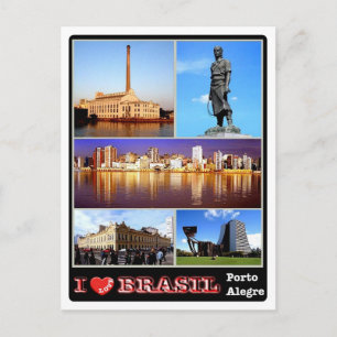 Brazilië - I Love - Porto Alegre - Briefkaart