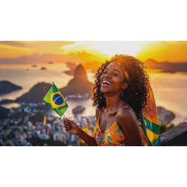 BRAZILIË - IK HOU VAN BRAZILIË T-SHIRT