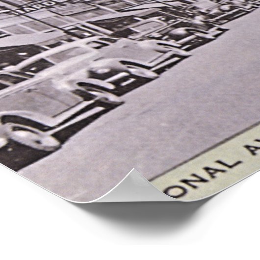 Brazilië, Indiana National Avenue Poster (Hoek)