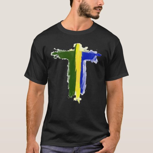 Brazilië Jesus Statue Motif Cristo Redentor Rio de T-shirt (Voorkant)