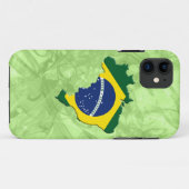 Brazilië kaart Case-Mate iPhone case (Achterkant (horizontaal))