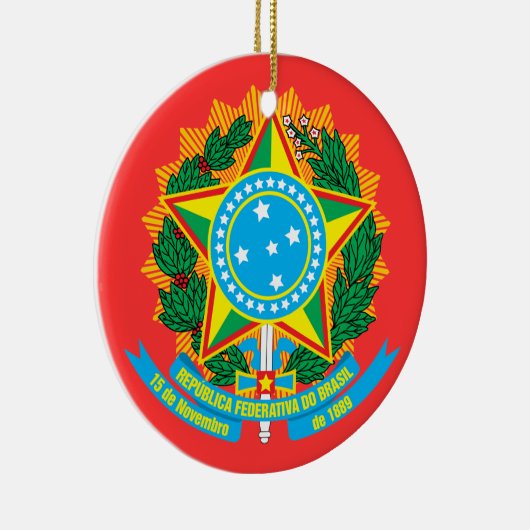 BRAZILIË * - Kerstversiering / Brasil Enfeite Nata Keramisch Ornament (Rechts)