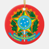 BRAZILIË * - Kerstversiering / Brasil Enfeite Nata Keramisch Ornament (Voorkant)