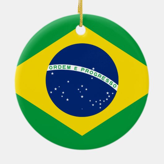 BRAZILIË * - Kerstversiering / Brasil Enfeite Nata Keramisch Ornament (Achterkant)