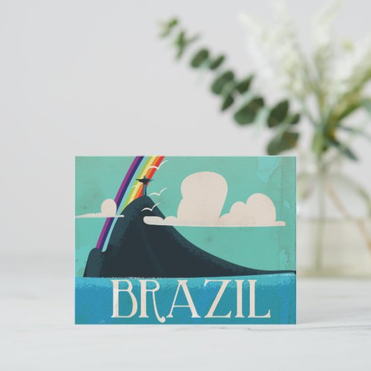 brazilië klaagt over het oude poster briefkaart (Staand voorkant)