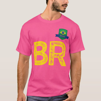 Brazilië, letter B en letter R Brazilië S T-shirt