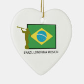 BRAZILIË LONDRINA MISSILDS KERAMISCH ORNAMENT (Rechts)