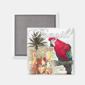 brazilië magneet (Voorkant / Achterkant)