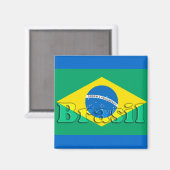Brazilië Magneet (Voorkant / Achterkant)