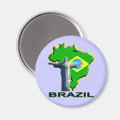 Brazilië Magneet (Voorkant / Achterkant)