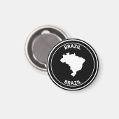 Brazilië Magneet (Voorkant / Achterkant)