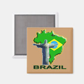 Brazilië Magneet (Voorkant / Achterkant)