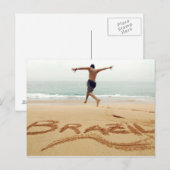 BRAZILIË. Man op de borst met een zwempak Briefkaart (Voorkant / Achterkant)