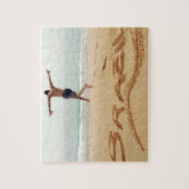 BRAZILIË. Man op de borst met een zwempak Legpuzzel (Verticaal)