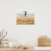 BRAZILIË. Man op de borst met een zwempak Poster (Keuken)