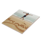 BRAZILIË. Man op de borst met een zwempak Tegeltje (Zijkant)