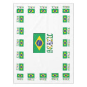 Brazilië met Braziliaanse vlag Tafelkleed (Voorkant)