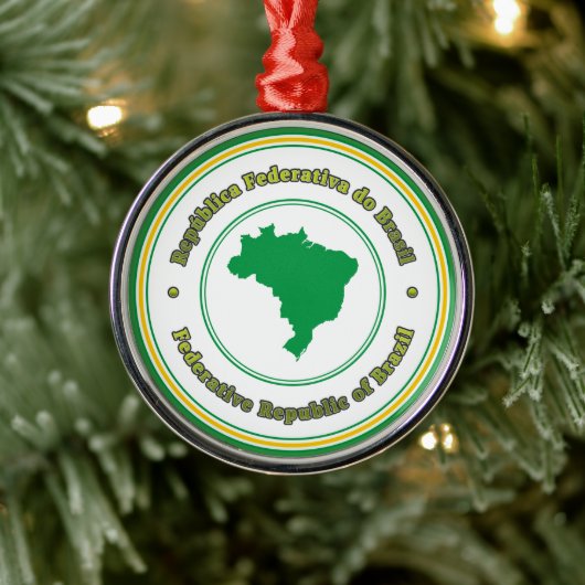 Brazilië Metalen Ornament (Boom)