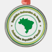 Brazilië Metalen Ornament (Voorkant)
