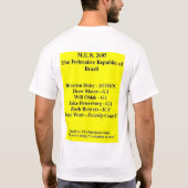 brazilië mun 3 t-shirt (Achterkant)