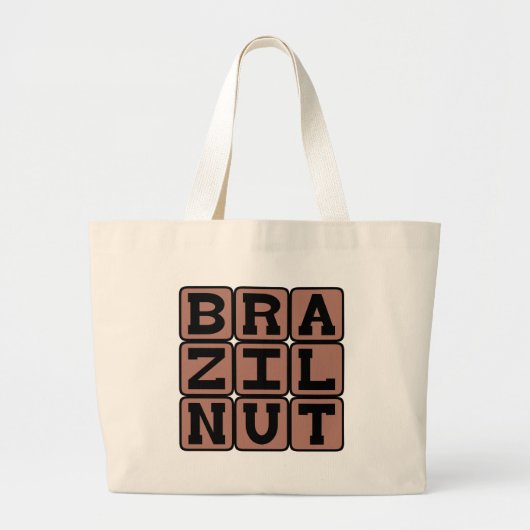 Brazilië Nut, Legume Grote Tote Bag (Voorkant)