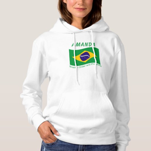 Brazilië - Orde en Voortgang Hoodie (Voorkant)