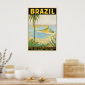 Brazilië - Oude Reisaffiche Prints (Keuken)